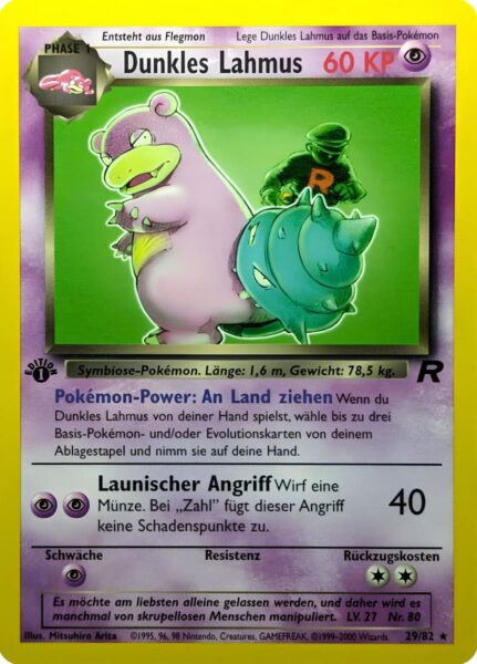 Dunkles-Lahmus_29-82_Team-Rocket_Pokémon-Karte_Deutsch-TCG-Sammelkartenspiel
