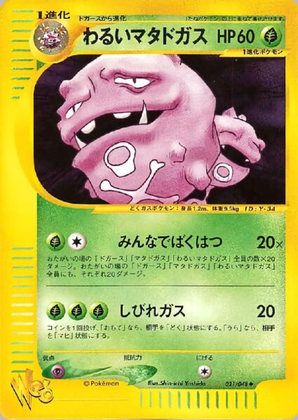 Dunkles-Smogmog-021-048-Pokémon-Card-Web-Karte-Japan-TCG-2001