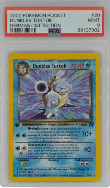 Dunkles-Turtok_20-82_Pokémon-Karte_Team-Rocket-1st-Edition-PSA