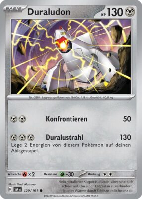 Duraludon-129-191-SSP-DE-Karmesin-Purpur-Stürmische-Funken-Pokémon-Karte-Deutsch-TCG