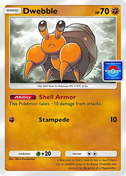Dwebble-Lithomith-059-P-B-Promo-Karte-Pokémon-TCG-Sammelkartenspiel-Pocket-Englisch