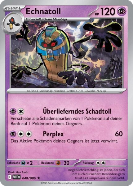 Echnatoll-040-086-WHT-DE-Weiße-Flammen-Pokémon-Karte-Karmesin-Purpur-Deutsch