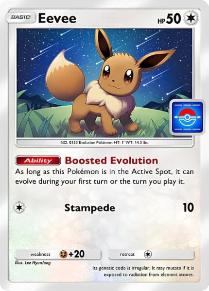 Eevee-Evoli-054-P-B-Promo-Karte-Pokémon-TCG-Sammelkartenspiel-Pocket-Englisch