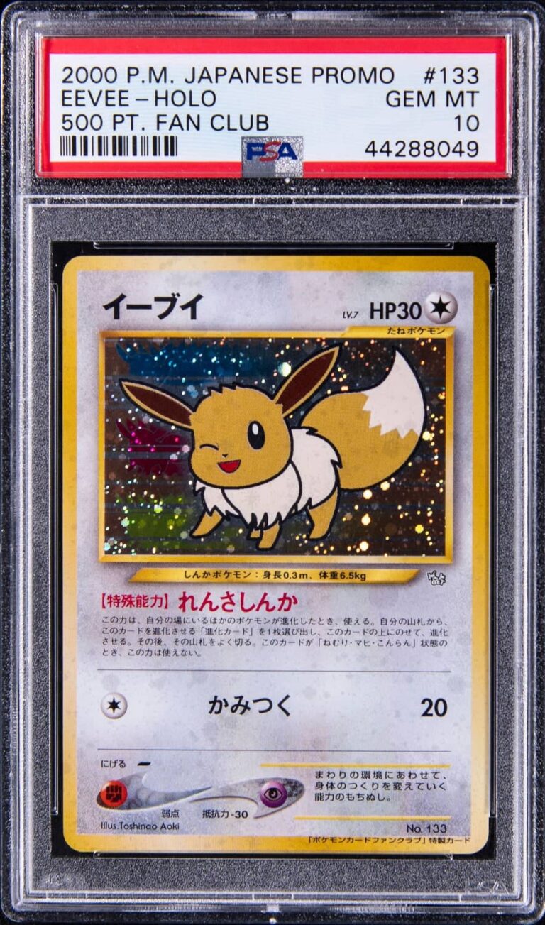 Eevee-Evoli-No.133-Fan-Club-500-PT-Promo-Pokémon-Karte-Japanese