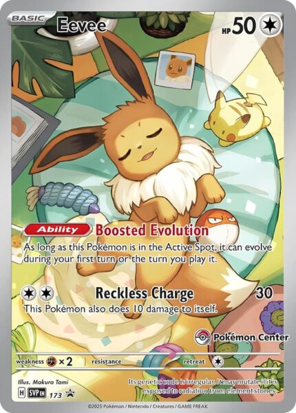 Eevee-Evoli-SVP-EN-173-Pokémon-Center-Promo-Karte-Englisch
