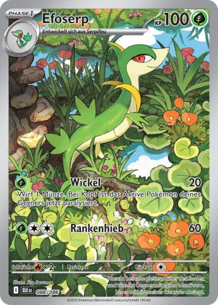 Efoserp-088-086-BLK-DE-Schwarze-Blitze-Illustration-Rare-Pokémon-Karte-Karmesin-Purpur-Deutsch