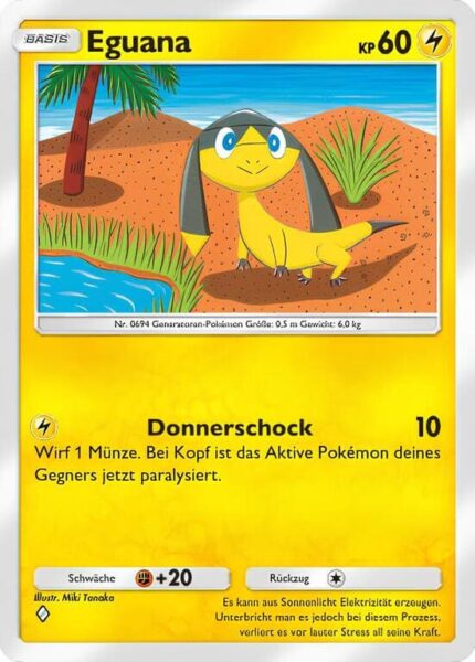 Eguana-028-069-B1a-Feuerrote-Flammen-Pokémon-Karte-Deutsch