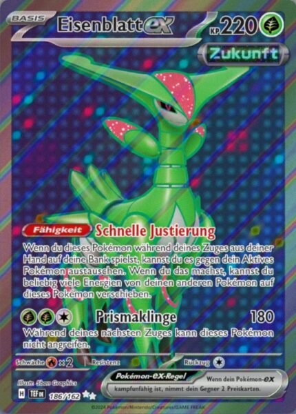Eisenblatt-ex_186-162_TEF-DE_Gewalten-der-Zeit_Temporal-Forces_Full-Art_Pokémon-Karte_Deutsch_TCG