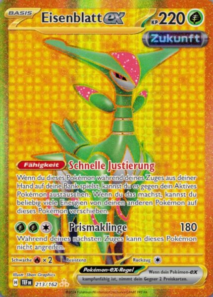 Eisenblatt-ex_213-162_TEF-DE_Gewalten-der-Zeit_Temporal-Forces_Ultra-Rare_Gold_Pokémon-Karte_Deutsch_TCG