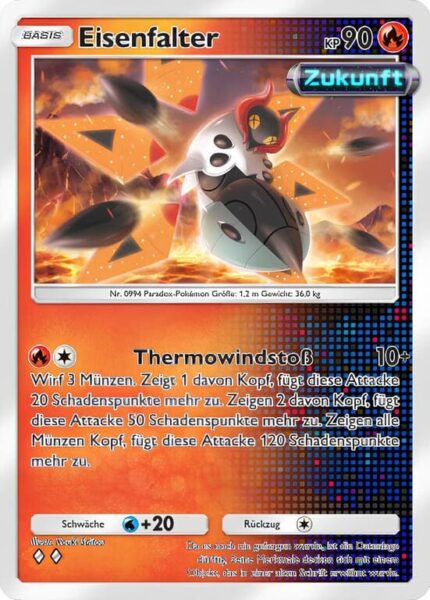 Eisenfalter–005-074-B3a-Paradoxansturm-Pokémon-TCG-Sammelkartenspiel-Pocket-Karte-Deutsch