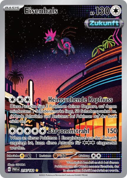 Eisenhals-216-182-Karmesin-Purpur-Paradoxrift-Illustration-Rare-Pokémon-Karte