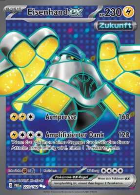 Eisenhand-ex_PAR-DE-223-182_Paradox-Rift-Paradoxrift_Vollbild_Full-Art_Pokémon-Karte_Deutsch