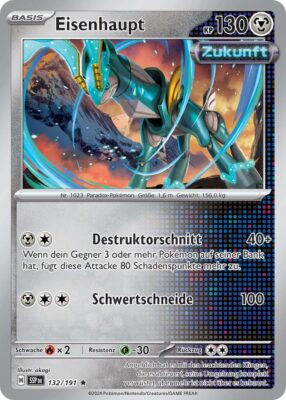 Eisenhaupt-132-191-SSP-DE-Karmesin-Purpur-Stürmische-Funken-Pokémon-Karte-Deutsch-TCG