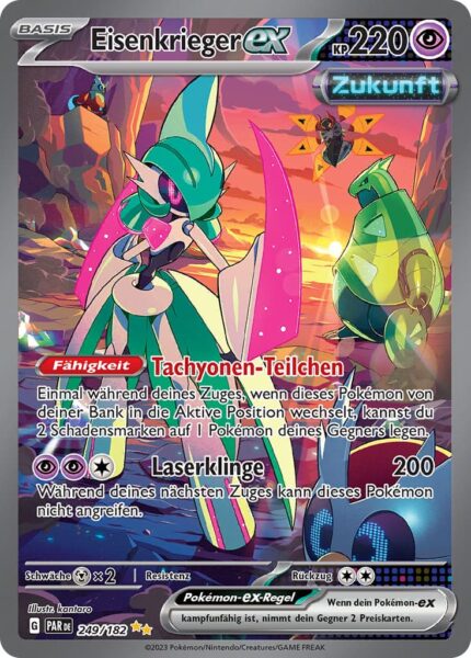 Eisenkrieger-ex-249-182-Special-Illustration-Rare-Pokémon-Karte-Karmesin-Purpur-Paradoxrift