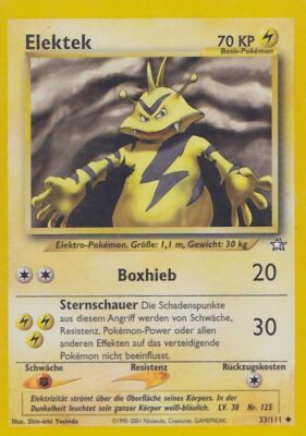 Elektek_33-111_Neo-Genesis_Pokémon-Karte_Deutsch