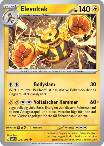 Elevoltek-031-103-DLR-Delta-Herrschaft-Pokémon-Karte-Deutsch
