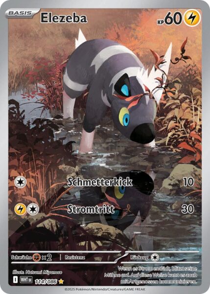 Elezeba-114-086-WHT-DE-Weiße-Flammen-Pokémon-Karte-Karmesin-Purpur-Deutsch