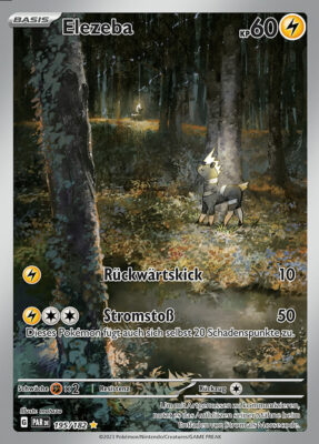 Elezeba_PAR-DE-195-182_Paradox-Rift-Paradoxrift_Illustration-Rare-Pokémon-Karte_Deutsch