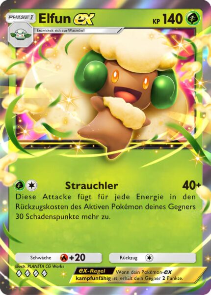 Elfun-ex-016-226-B1-Mega-Aufstieg-Pokemon-Karte-Deutsch-neu