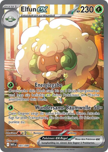 Elfun-ex-165-086-WHT-DE-Weiße-Flammen-Special-Illustration-Rare-Pokémon-Karte-Karmesin-Purpur-Deutsch