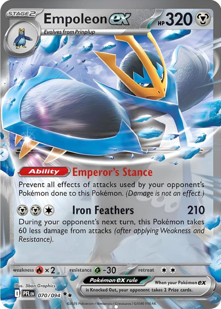 Empoleon-Impoleon-ex-070-094-Phantasmal-Flames-Fatale-Flammen-Pokémon-Karte-Englisch