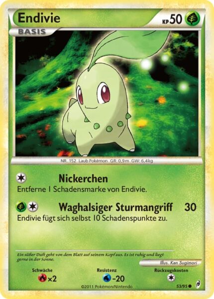 Endivie-53-95-Ruf-der-Legenden-Pokémon-Karte-Deutsch-TCG-Sammelkartenspiel