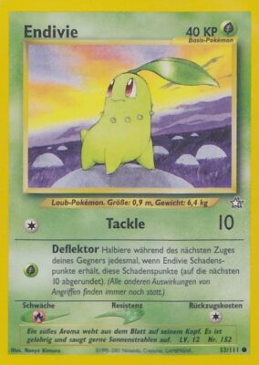Endivie_53-111_Neo-Genesis_Pokémon-Karte_Deutsch