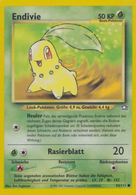 Endivie_54-111_Neo-Genesis_Pokémon-Karte_Deutsch