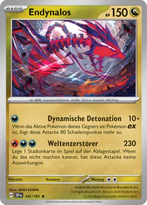 Endynalos-141-191-SSP-DE-Karmesin-Purpur-Stürmische-Funken-Pokémon-Karte-Deutsch