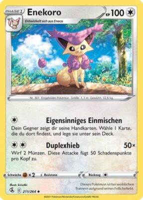 Enekoro_Fusionsangriff_211_Pokémon-Karte