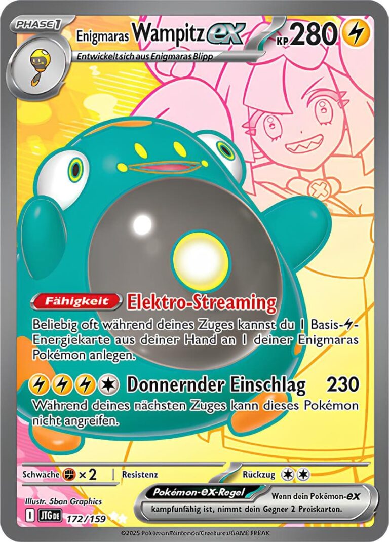 Enigmaras-Wampitz-ex-JTG-DE-172-159-Karmesin-Purpur-Reisegefährten-Full-Art-Pokémon-Karte-Deutsch