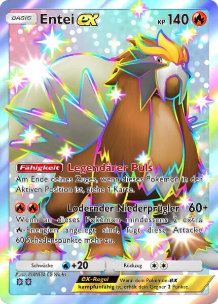 Entei-ex-126-093-B2a-Wundervolles-Paldea-Pokémon-TCG-Sammelkartenspiel-Pocket-Karte-Deutch