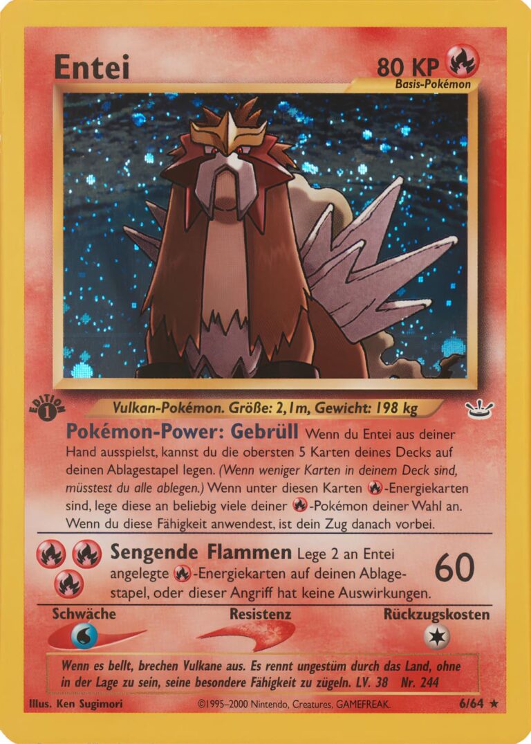 Entei_6-64_Neo-Revelation_1.-First-Edition-Pokémon-Karte_Deutsch