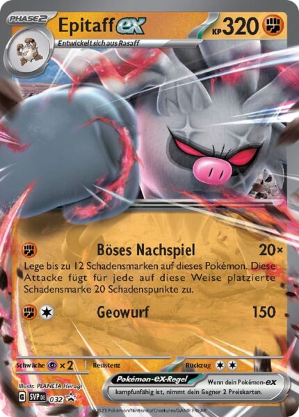 Epitaff-ex-SVP-DE-032-Black-Star-Promokarte-Pokémon-Karte-TCG-Sammelkartenspiel