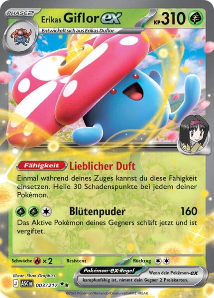Erikas-Giflor-ex-003-217-ASC-Erhabene-Helden-Pokémon-Karte-Deutsch