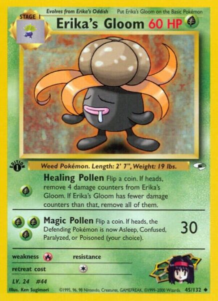 Erikas-Gloom-45-132-Gym-Heroes-Pokémon-Karte-Englisch-TCG-Sammelkartenspiel-2000