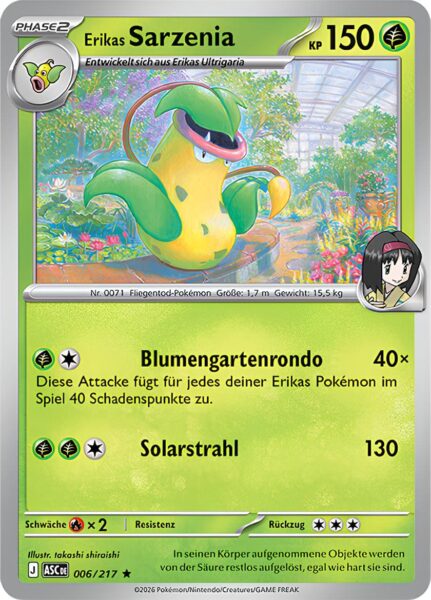 Erikas-Sarzenia-006-217-ASC-Erhabene-Helden-Pokémon-Karte-Deutsch
