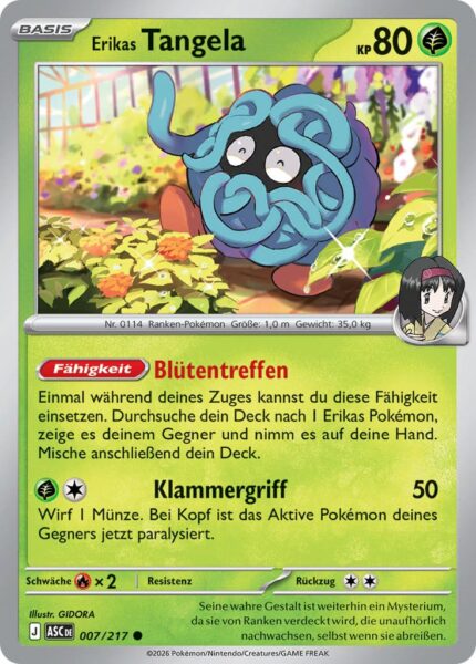 Erikas-Tangela-007-217-Erhabene-Helden-Pokémon-Karte-Deutsch