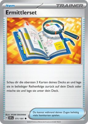 Ermittlerset-171-191-SSP-DE-Karmesin-Purpur-Stürmische-Funken-Pokémon-Karte-Deutsch-TCG