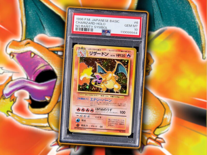 Erste-Glurak-Pokémon-Karte-1996-Japan-Base-Set-Expansion-Pack-No-Rarity-verkauft-versteigert-Höchstpreis