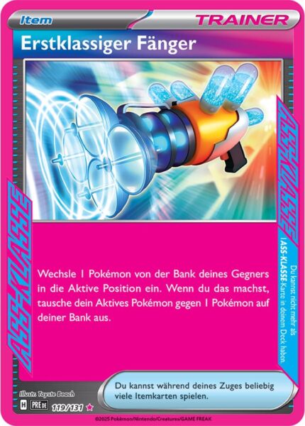 Erstklassiger-Fänger-119-131-Prismatische-Entwicklungen-Pokémon-Karte-Deutsch-Karmesin-Purpur-TCG-Sammelkartenspiel