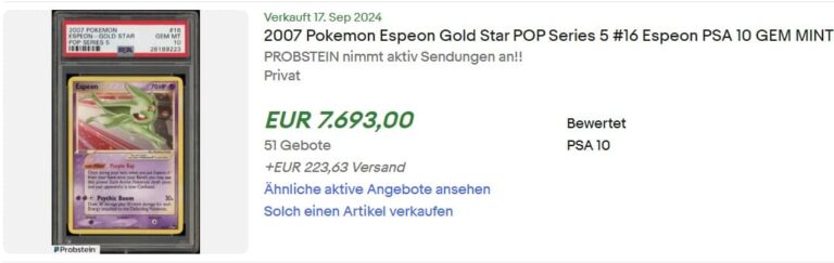 Espeon-Goldstar-POP-Series-5-PSA-10-Top-Verkäufe-Höchstpreise-ebay-2024