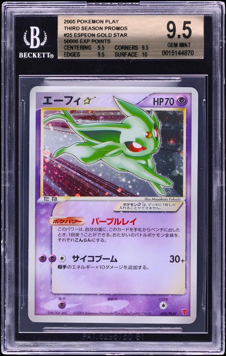 Espeon-Psiana-025-PLAY-50000-Points-Promo-Pokémon-Karte-Japan-BGS-9.5