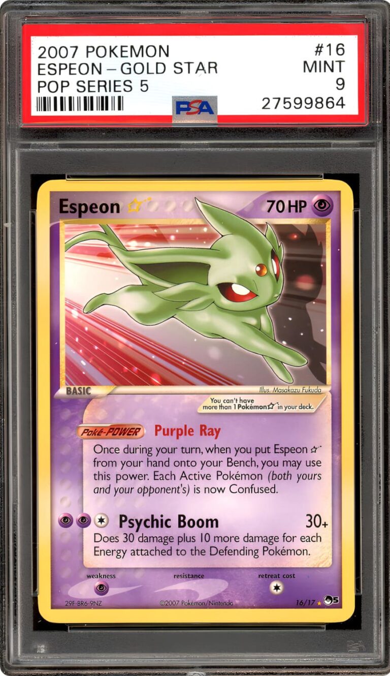 Espeon-Psiana-Goldstar-16-17-POP-Series-5-Pokémon-Karte-Englisch-PSA-9