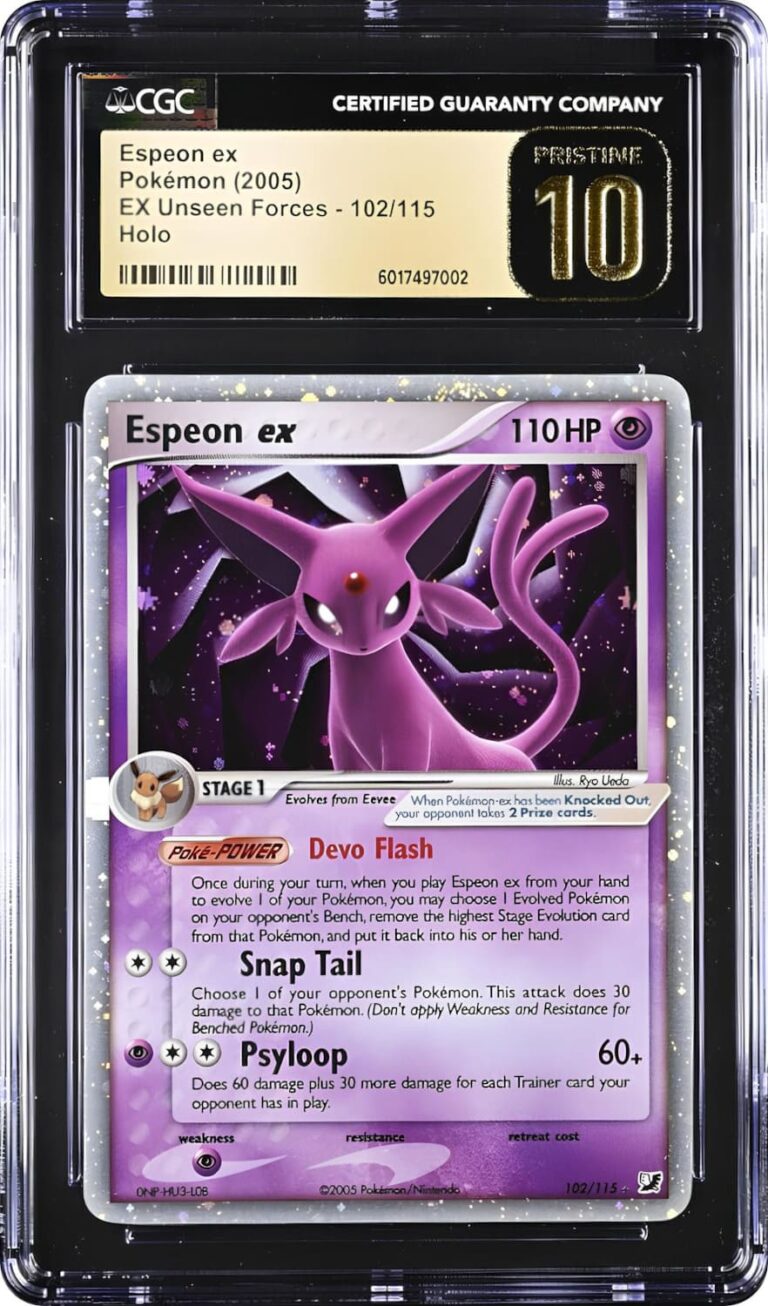 Espeon-Psiana-ex-102-115-EX-Unseen-Forces-Pokémon-Karte-CGC-10-Englisch