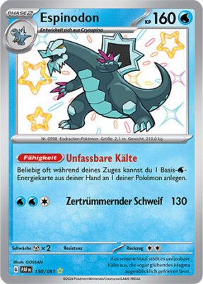 Espinodon_130-091_PAF-DE_Shiny_Schillernd_Paldeas-Schicksale_Pokémon-Karte_Deutsch