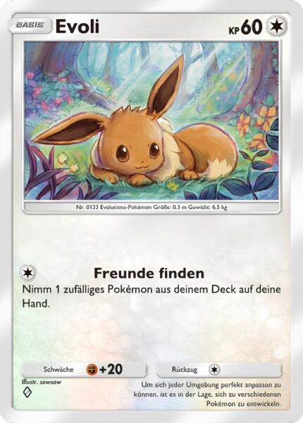 Evoli-134-161-Weisheit-von-Meer-und-Himmel-A4-Pokémon-TCG-Sammelkartenspiel-Pocket-Karte