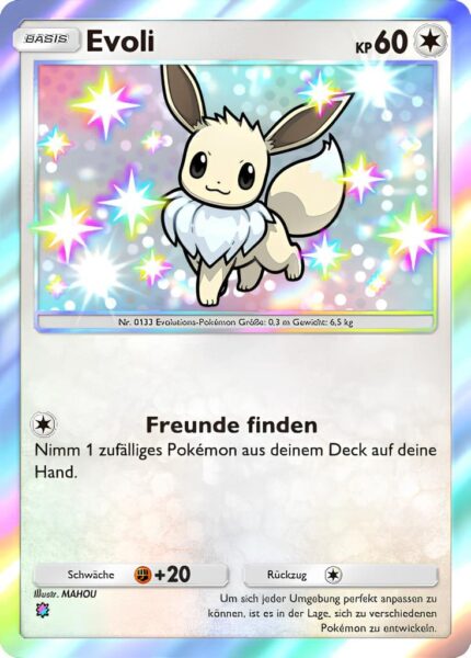 Evoli-231-161-Weisheit-von-Meer-und-Himmel-A4-Pokémon-TCG-Sammelkartenspiel-Pocket-Karte