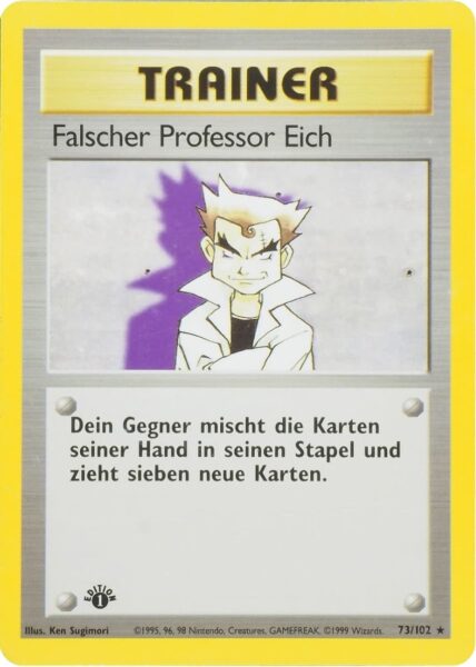Falscher-Professor-Eich_73-102_Basis-Set_Grundset_Pokemon-Karte_TCG