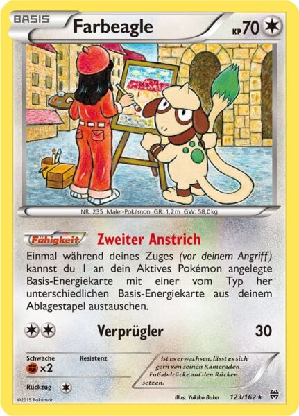 Farbeagle-123-162-XY-TURBOstart-Pokémon-Karte-Deutsch